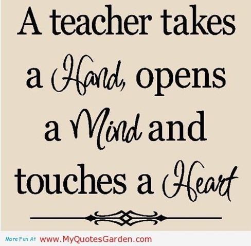 a teacher takes